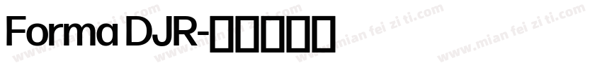 Forma DJR字体转换